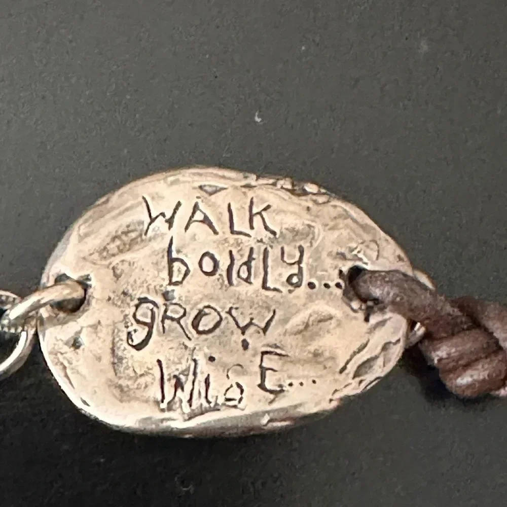 Tree of Life “Walk Boldly, Grow Wise” Bracelet, 7”, like new